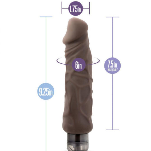 Home Wrecker Dual Density Vibrating Dildo - Chocolate