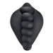 Honeybunch Textured Dildo Base with Vibrator Pocket for Harness Play - Black