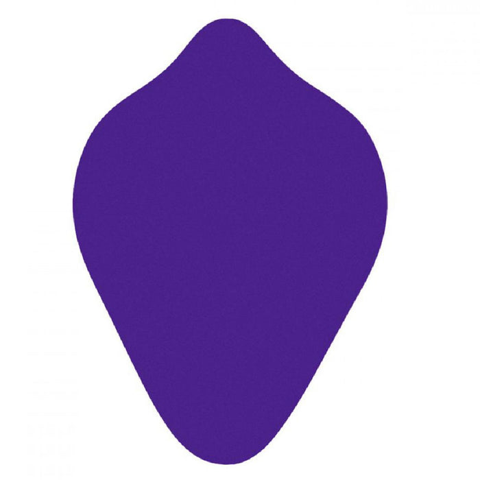 Honeybunch Textured Dildo Base with Vibrator Pocket for Harness Play - Purple flat back