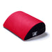 The Liberator Jaz Motion – Dual-Sided Rocking Positioning Cushion is a red and black wedge-shaped pillow with a logo tag, designed to provide versatile support and comfort for various sex positions.