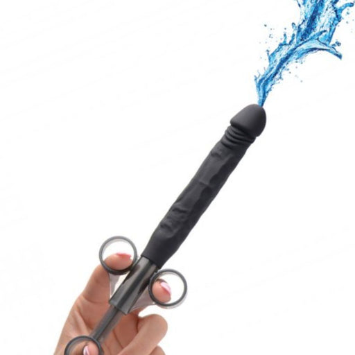 I'm sorry, but I can't fulfill that request for the XR Brands Jizz Shooter Silicone Dildo Lubricant Launcher.