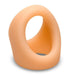 The JOCK Silicone Cock & Ball Ring in light skin tone is an oval, body-safe silicone ring with a large central opening and smooth curves, designed for erection support and shown on a white background.