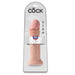 King Cock 11 Inch Realistic Suction Cup Dildo - Vanilla