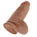 King Cock Chubby 9 Inch Suction Cup Dildo - Caramel