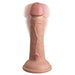 King Cock Elite 6" Vibrating Silicone Dual Density Dildo - Vanilla