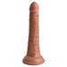 King Cock Elite 7" Silicone Dual Density Dildo - Caramel