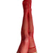 Kix'ies Joely Red Fishnet with Rhinestones Thigh Highs (sizes A-D)