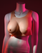 Gender X Wearable Silicone D Cup Breasts - Vanilla