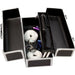 Lockable Sex Toy Storage Case Large - Black open and filled with toys