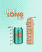 A colorful graphic comparing the height of a soda can to a ruler, asking "how long is it?" with measurements indicating the can is approximately 4.83 inches, next to a Brandon Glow in the Dark 7.5 Inch Silicone Dildo with Balls from BMS Enterprises.