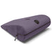 The Liberator Axis Magic Wand Hands-Free Sex Toy Mount is a purple, wedge-shaped ergonomic pillow with a side zipper, small handle, and oval cutout—ideal for comfortable, hands-free use of your wand and added versatility.