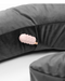 Liberator Lune Toy Mount Sex  Pillow - Black hidden pocket with vibe inside 