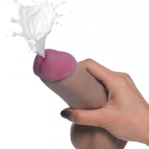 Loadz Squirting 7 Inch Dildo w/ Reservoir in Balls - Chocolate