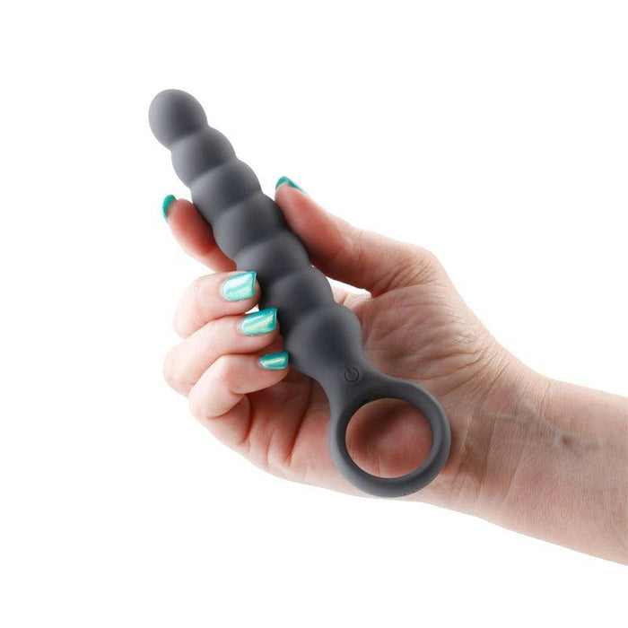 Lucent Vibrating Anal Probe with Finger Loop - Black BTB Shop Lucent Vibrating Anal Probe with Finger Loop - Black BTB Shop