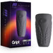 M Elite Platinum Penis Stroker - Gript next to box 
