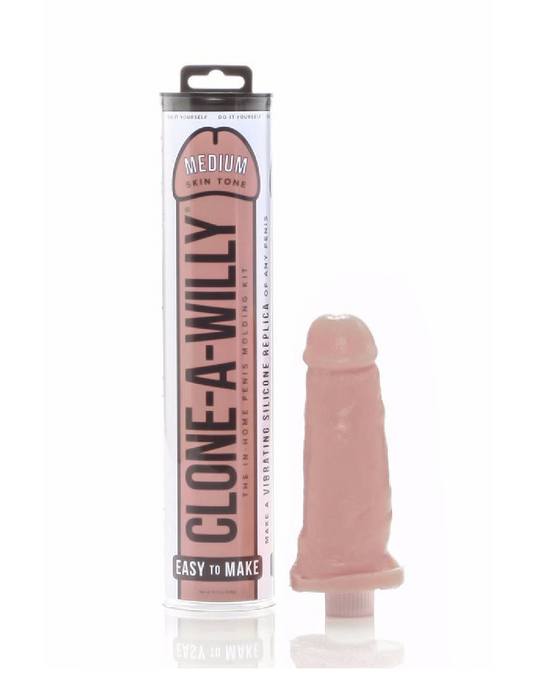 Clone A Willy Vibrating Silicone Penis Casting Kit - Medium Tone