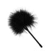Part of the Midnight Moods 10 Piece Beginner Bondage Kit, this black feather tickler features a fluffy, round plume and sleek handle—perfect for playful sensations in your bondage play.