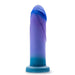 Midnight Rendezvous 7.5 Inch Girthy Silicone Dildo - Ocean Blue