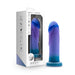 Midnight Rendezvous 7.5 Inch Girthy Silicone Dildo - Ocean Blue