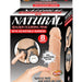 Natural Realskin 8 Inch Squirting Dildo with Harness - Vanilla in the box