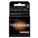 A box of Paradise Marketing brand Naturalamb Lubricated Condoms, highlighting their new look and latex-free composition, now featuring no latex allergens.