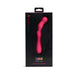 A black box with colorful branding and product info displays the Nu Sensuelle Nubii Siren Flexible Vibrator—a pink, curved G-spot toy with three rounded sections—partially visible through a clear window.