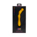 A yellow, curved Nu Sensuelle Nubii Siren Flexible Vibrator is shown inside black packaging with a window, featuring colorful "NU SIRENVIBE" and "NUBII" branding on the front.
