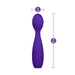 The Velvet High Versatile Internal or External Vibrator features a purple silicone body, rounded head, flexible neck, and three controls. At 7.5" long and 1.5" wide, it's crafted for powerful clitoral stimulation.
