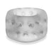 The Oxballs Ball Stretcher or Penetration Bumper is a frosted, translucent plus+SILICONE ring with a wide band and evenly spaced raised bumps, shown on a white background. Ideal for use as a penetration bumper.