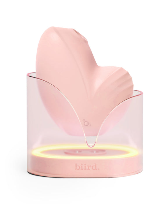 Biird Namii Clitoral Air Pulsation & Vibrator with Mood Light - Peach