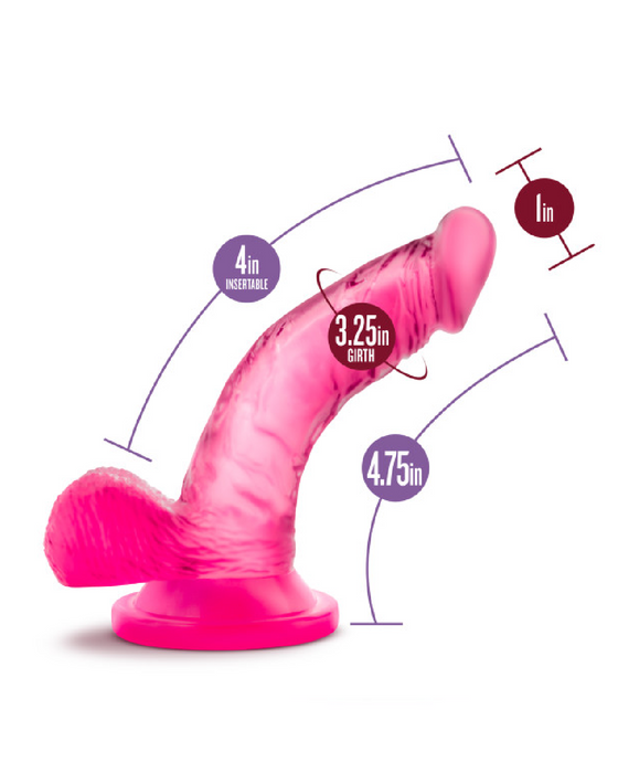 Naturally Yours 4 Inch Mini Cock - Pink