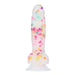 Party Marty 7.5 Inch Silicone Rainbow Confetti Dildo with Suction Cup