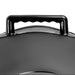 Close-up of a black handle attached to the lid of the Inflatable Love Seat Ride on Sex Cushion with Dildo Mount, featuring a sleek Body Dock design, shown against a plain white background.