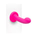 The Pop Strap on Dildo & Harness Set in Pink Silicone features a 5-inch smooth, curved dildo with a sturdy suction cup for hands-free use or pairing with the included harness—perfect for versatile solo or partnered play.