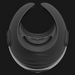 The Hot Octopuss Pulse Solo Essential Oscillating Penis Masturbator is a black, horseshoe-shaped device with a central circular opening, smooth surfaces, and subtle grooves featuring PulsePlate Technology for a futuristic premium feel.