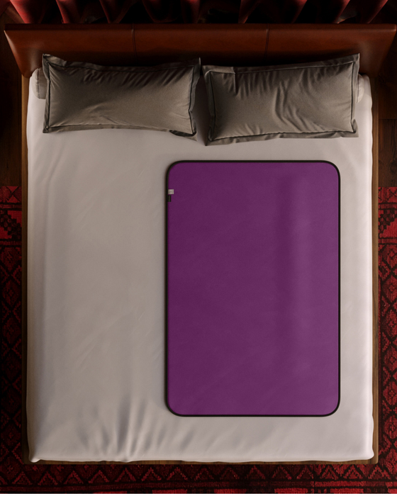 Liberator Fascinator Throw Travel Sized Velvety Sex Blanket - Purple