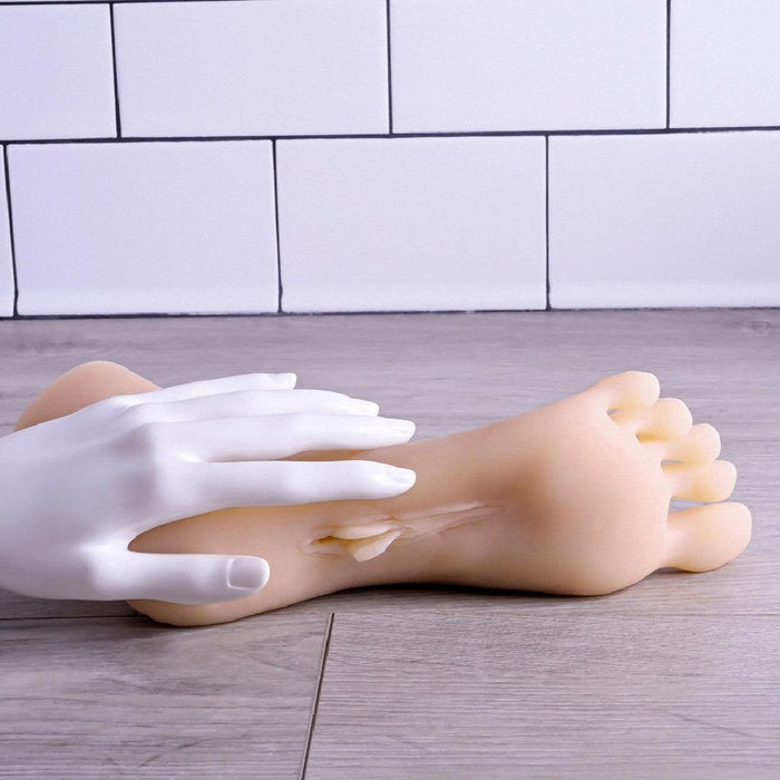 Pussy Footin Realistic Foot Masturbator - Vanilla Info