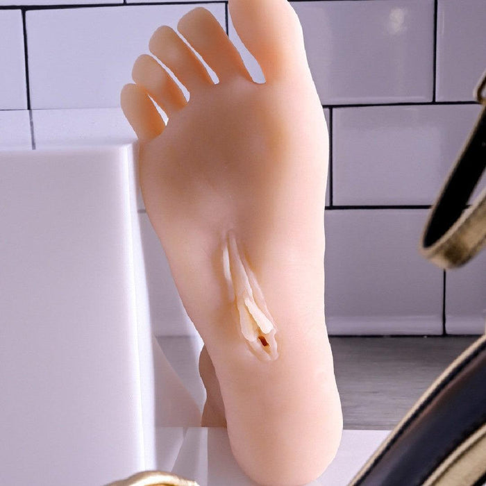 Pussy Footin Realistic Foot Masturbator - Vanilla Info
