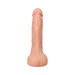 The Realistic Cock Squirting 9.5 Inch Suction Cup Dildo in Vanilla is a lifelike toy designed for realism and features a squirting function.