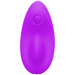 The Remote Controlled Panty Vibrator for Beginners in a Bag by Doc Johnson is a small, sleek, purple, oval-shaped silicone device with a circular indentation near the top. The smooth surface and modern design are complemented by its powerful vibrating functions for added versatility.