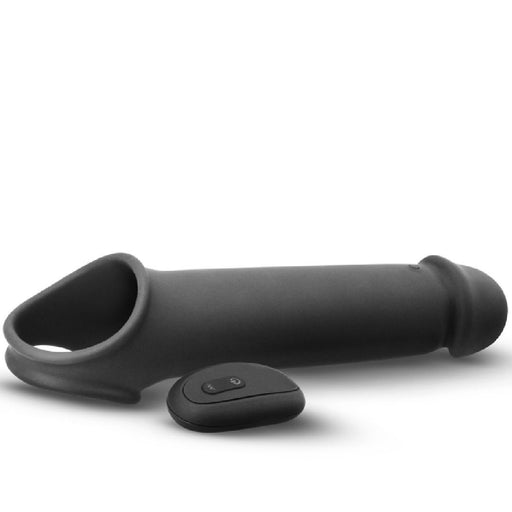 Renegade Brute Vibrating Hollow Penis Extension with Remote sideways view 