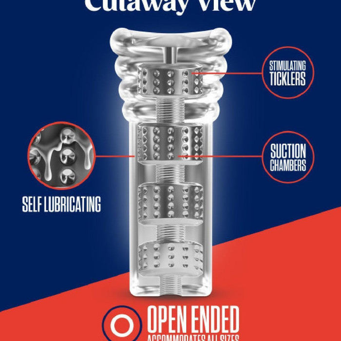 Rize Luz Self Lubricating Glow in the Dark Reversible Stroker