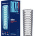 Rize Ribz Self Lubricating Glow in the Dark Stroker next to box 