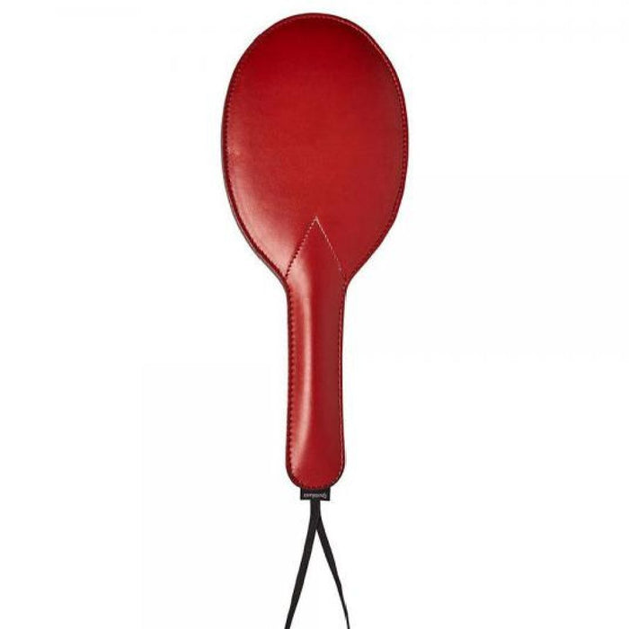 Saffron Vegan Leather Ping Pong Paddle upright 