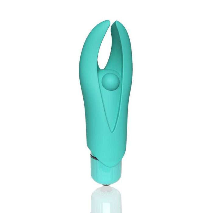 Screamin' Demon 4B Rumbly Bullet Vibrator - Mint Green side view 