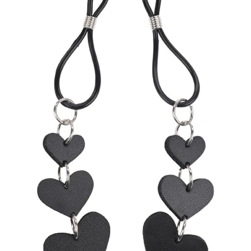 Sex and Mischief Heart Nipple Ties upright on white background 