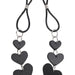 Sex and Mischief Heart Nipple Ties upright on white background 