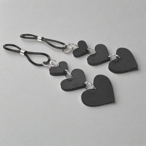 Sex and Mischief Heart Nipple Ties sideview 