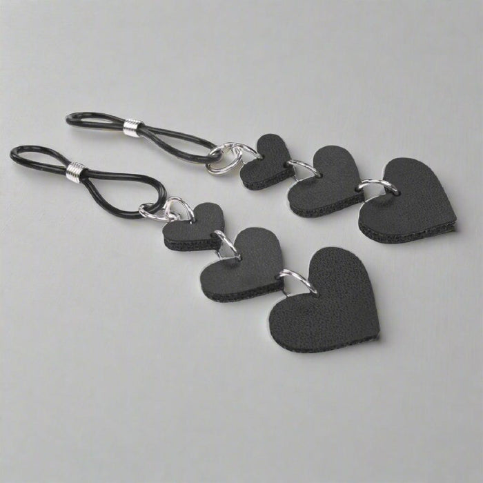 Sex and Mischief Heart Nipple Ties sideview 