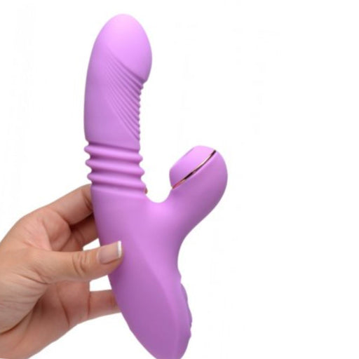 Shegasm Thrusting & Clitoral Air Pulsation Purple Rabbit Vibrator BTB Shop Shegasm Thrusting & Clitoral Air Pulsation Purple Rabbit Vibrator BTB Shop